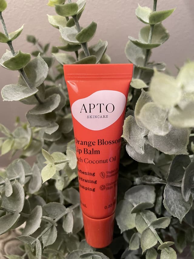 APTO Skincare Orange Blossom Lip Balm review photo by Browneyedgurl