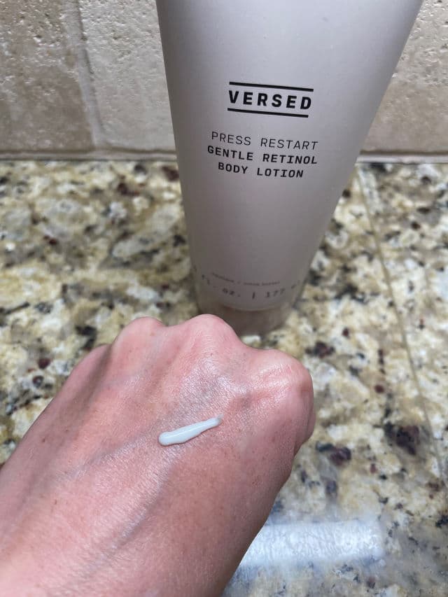 Versed Press Restart Gentle Retinol Body Lotion review photo by Browneyedgurl