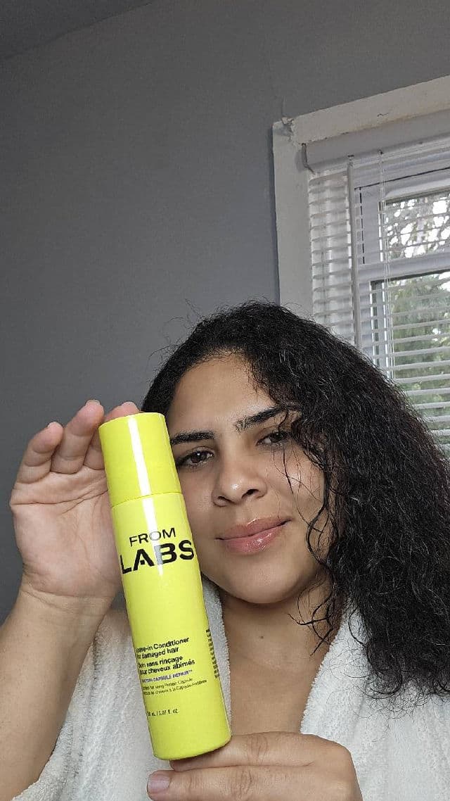 FROMLABS Protein Capsule Hair Repair Leave In Conditioner for Frizz and Heat Protection review photo by Libernny