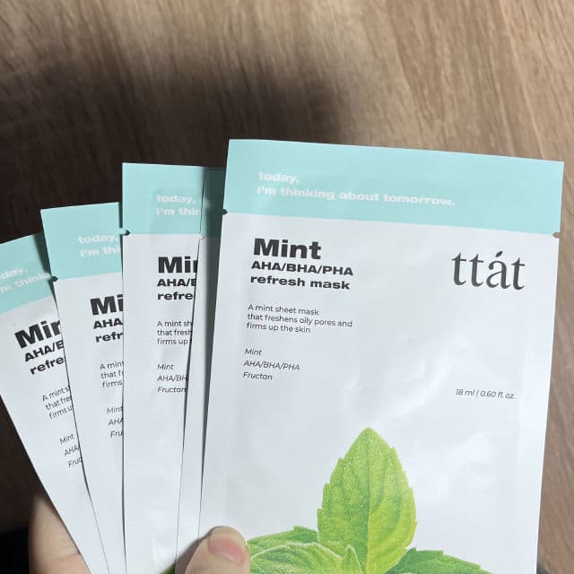 TTAT Mint AHA/BHA/PHA Refresh Mask review photo by LauAngel32