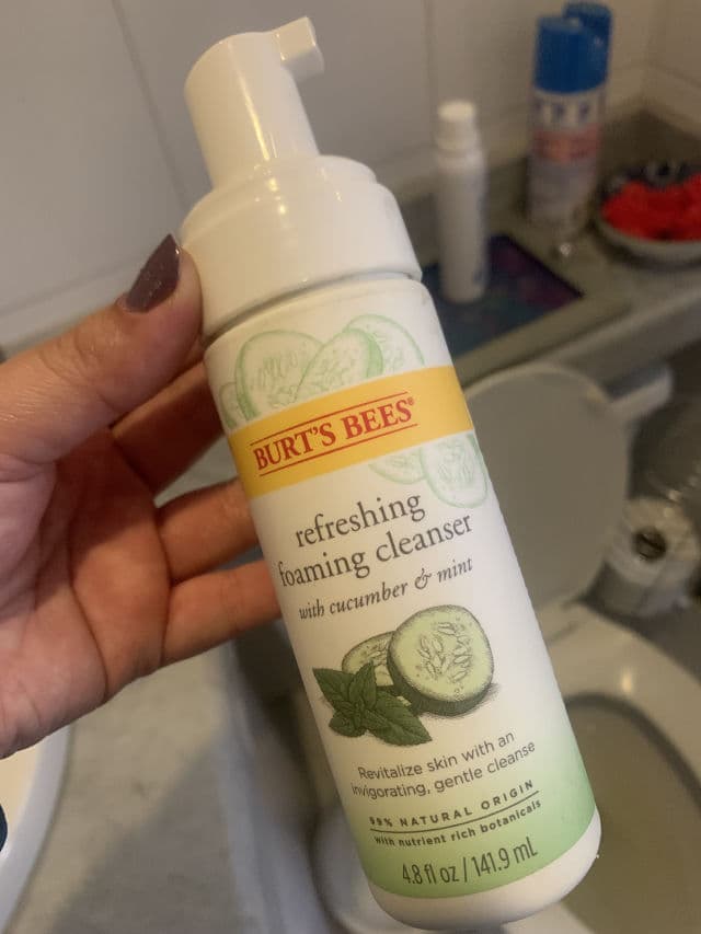 Burt's Bees Refreshing Foaming Cleanser Cucumber & Mint review photo by cams99