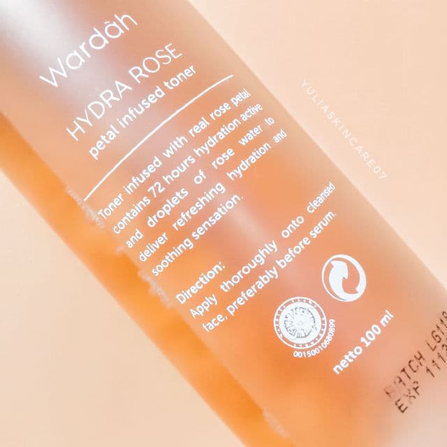 Wardah Hydra Rose Petal Infused Toner review photo by yuliaskincare07