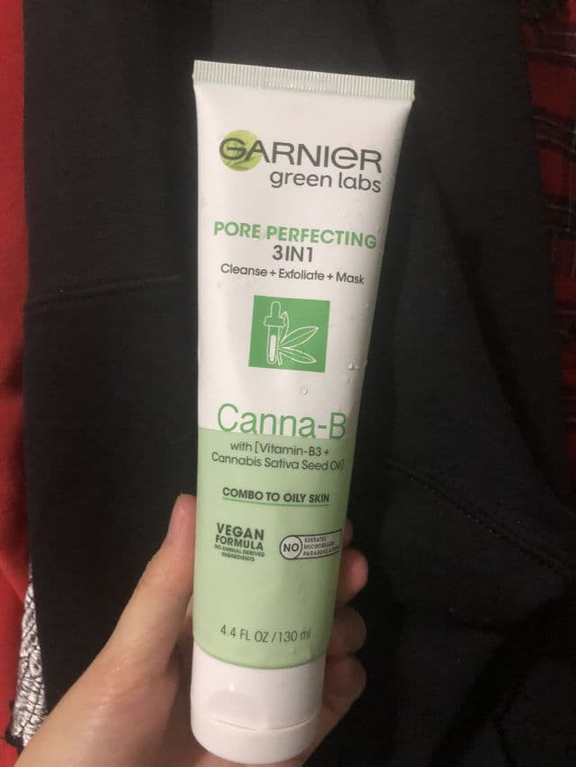 Garnier Green Labs Canna-B Pore Perfecting 3IN1 Cleanse + Exfoliate + Mask review photo by Nanazhu66
