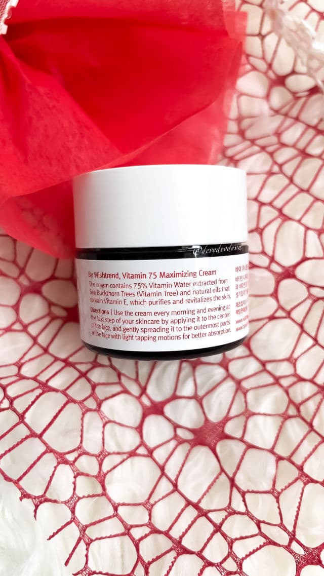 By WISHTREND Vitamin 75 Maximizing Cream review photo by devydshop