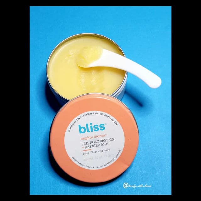 Bliss Mighty Biome Pre/Post Biotics + Barrier Aid™ Cleansing Balm review photo by beautywithdanni