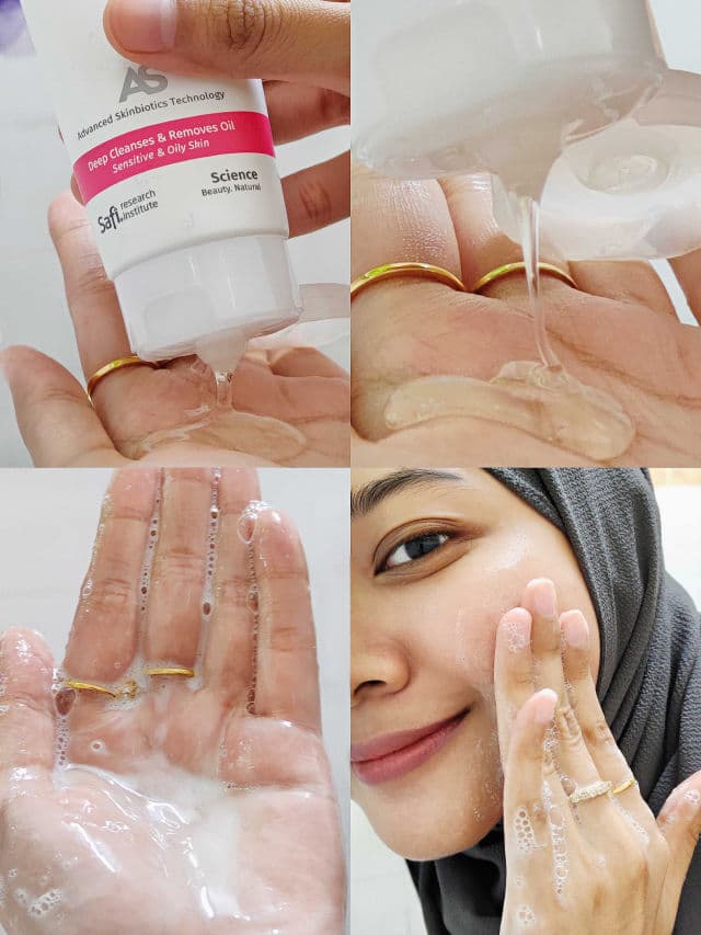 Safi Sensitive Care Probiotics & Niacinamide Foaming Cleanser	 review photo by skeengeeks