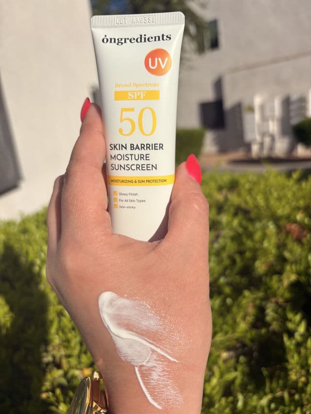 Ongredients Skin Barrier Moisture Sunscreen Broad Spectrum SPF 50 review photo by Alieen