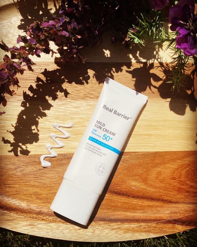 Real Barrier Mild Sun Cream SPF50+ PA++++ review photo by Glowyforever