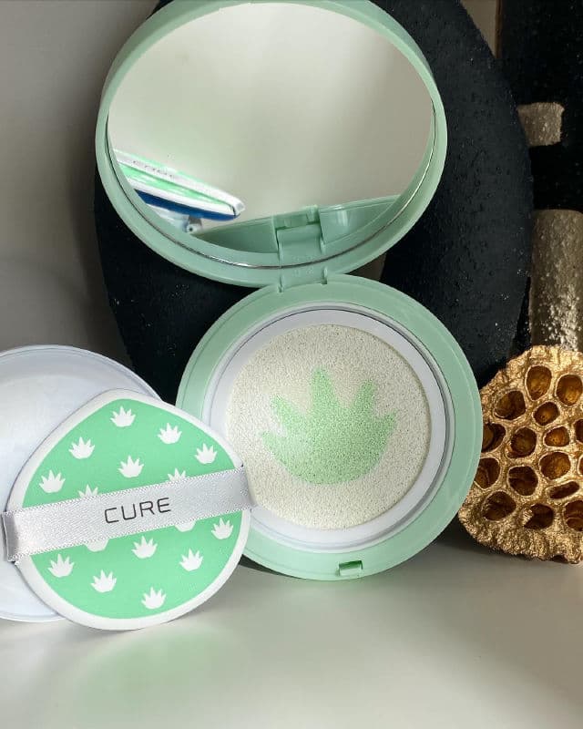 Cure Aqua Mild Cooling Sun Cushion SPF50+ PA++++ review photo by Glowyforever