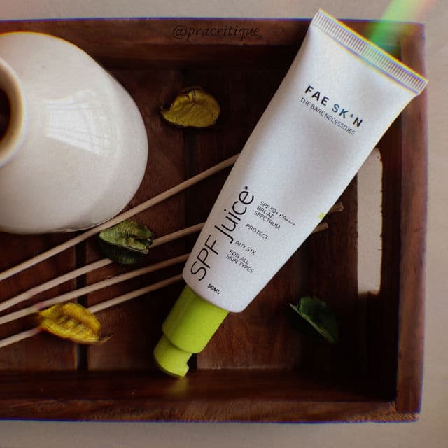 FAE Beauty SPF Juice - SPF 50+ PA++++ review photo by pratichie