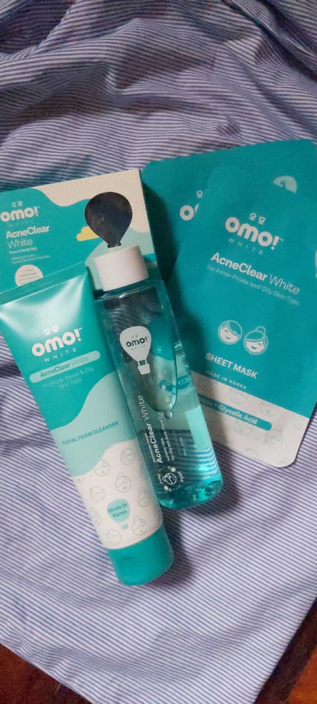 Omo! White AcneClear White Sheet Mask review photo by Gray17