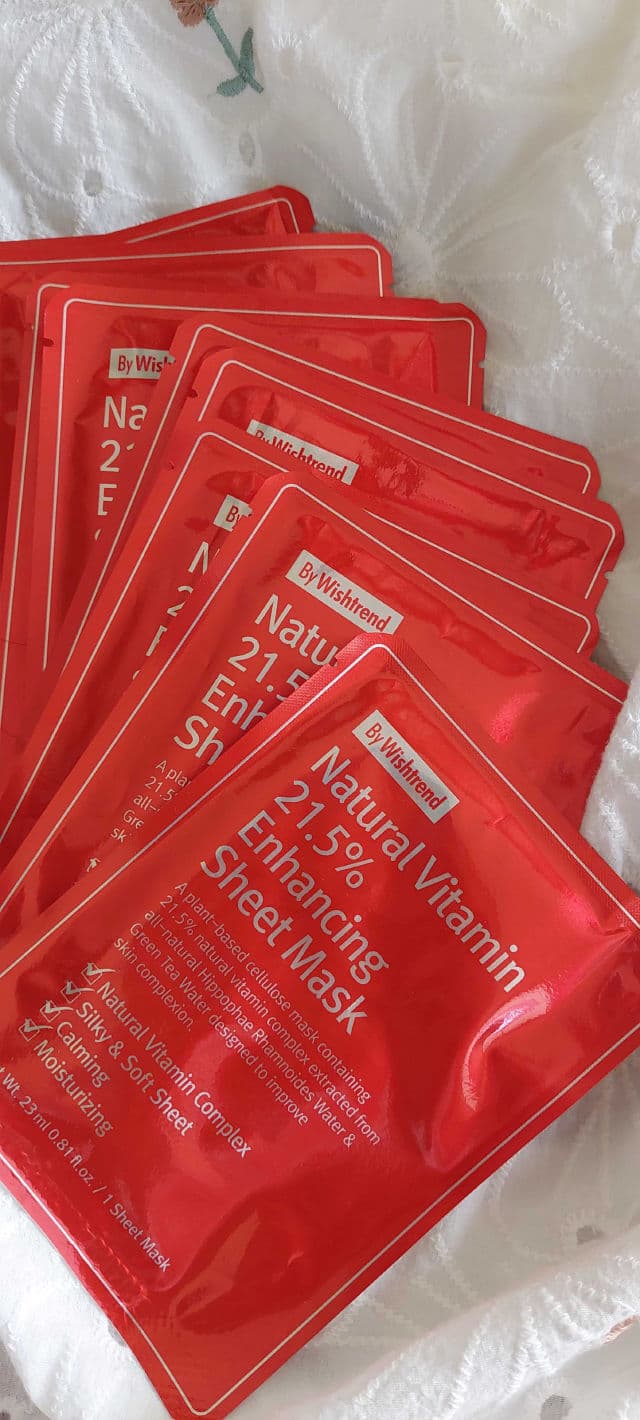 By WISHTREND Natural Vitamin 21.5% Enhancing Sheet Mask review photo by Gray17