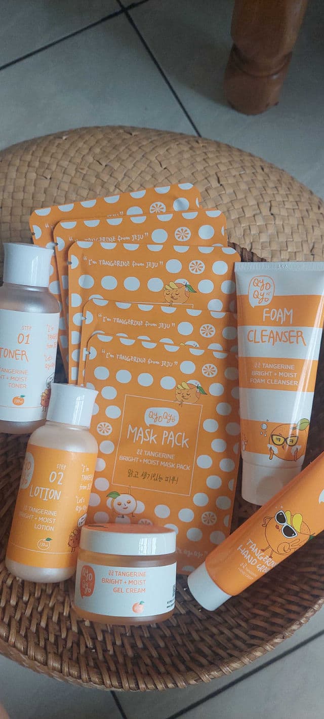 Qyo Qyo Tangerine Bright and Moist Mask Sheet Pack review photo by Gray17