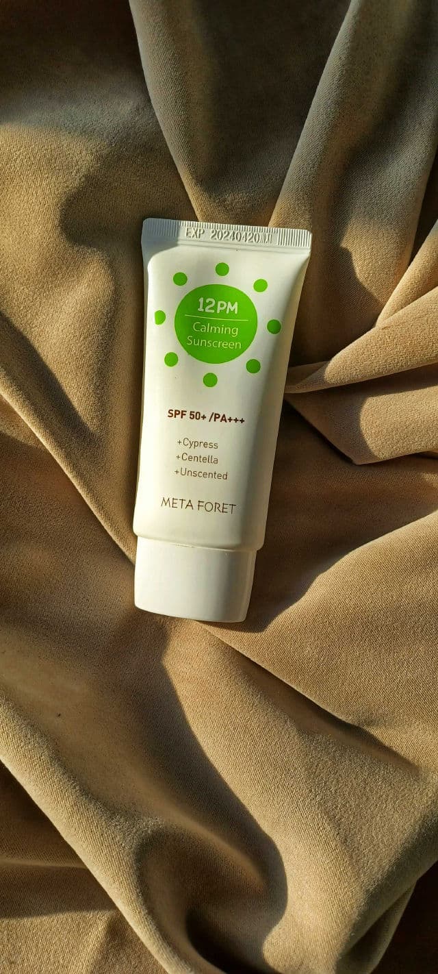 Meta Foret 12PM Calming SunScreen SPF50+ /PA+++ review photo by Pickytimin