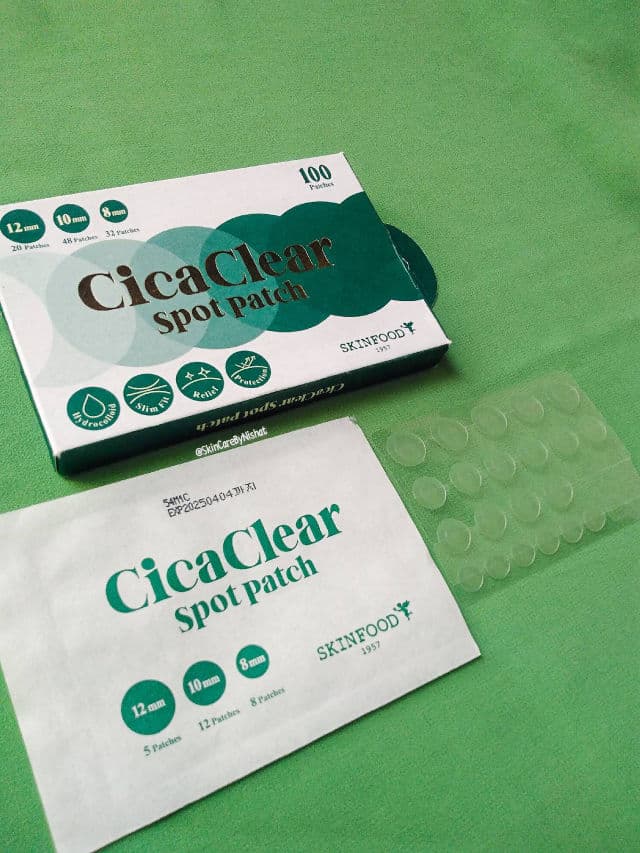 SKINFOOD Cica Clear Spot Patch review photo by Nishat