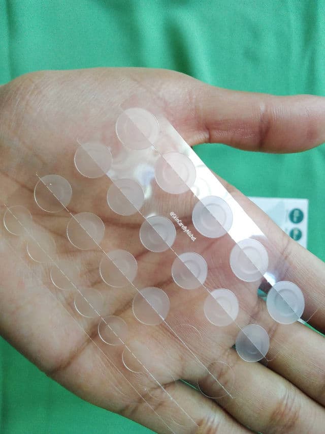 SKINFOOD Cica Clear Spot Patch review photo by Nishat
