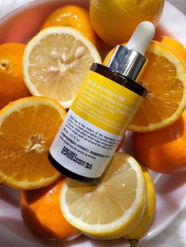 Mizon Real Vitamin C Ampoule review photo by vvmskincare