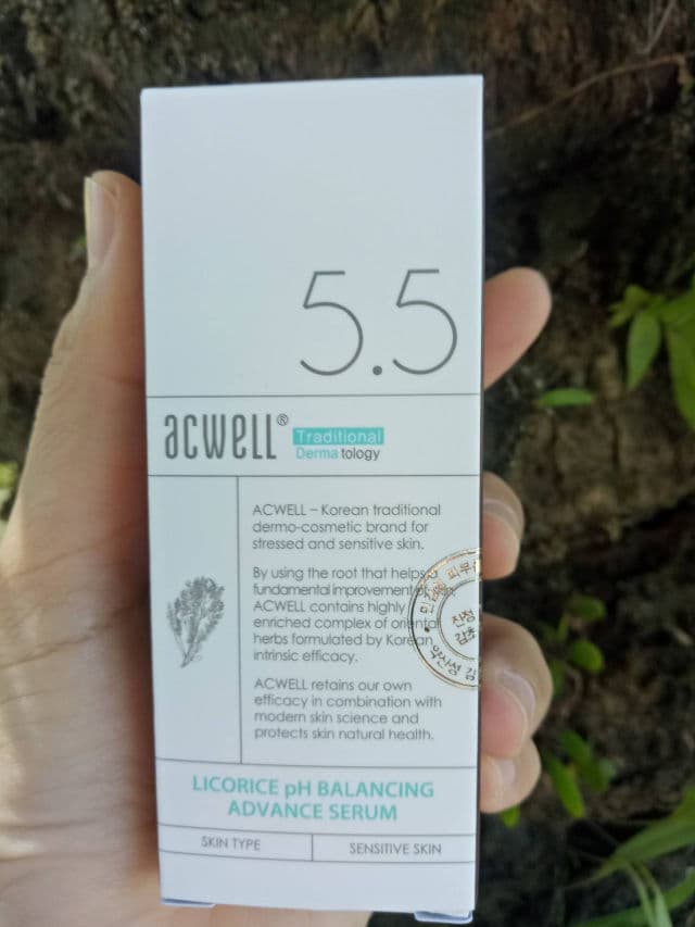 ACWELL Licorice pH Balancing Advance Serum review photo by ecand