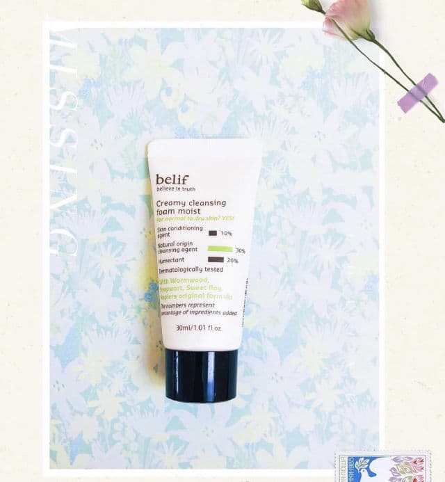 belif Creamy cleansing foam moist review photo by Beautywithhunnie