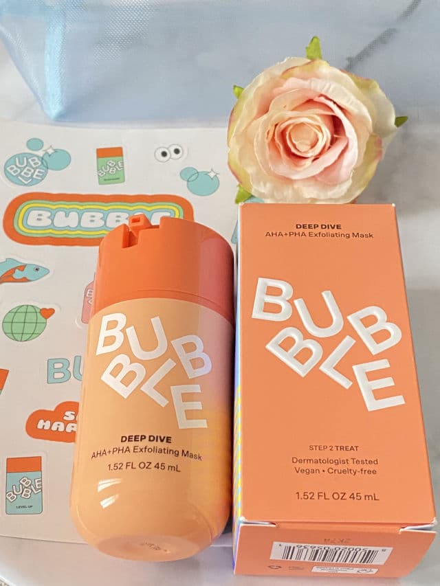 Bubble Deep Dive AHA + PHA Exfoliating Mask review photo by SkinlovesbySam