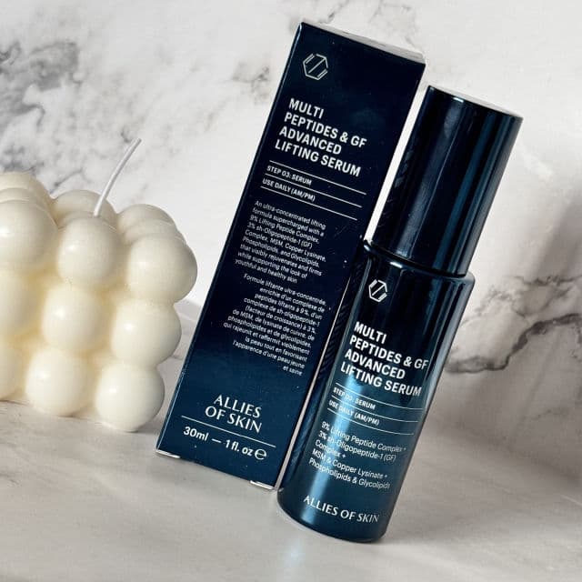 Allies of Skin Multi Peptides & GF Advanced Lifting Serum review photo by SkinlovesbySam