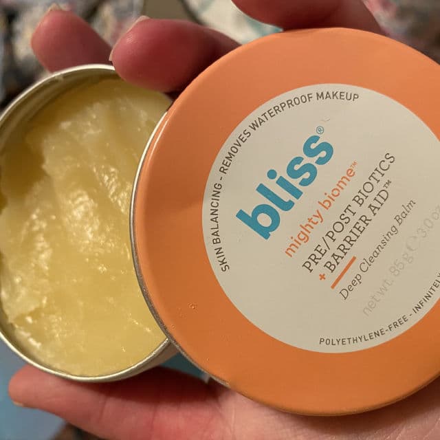 Bliss Mighty Biome Pre/Post Biotics + Barrier Aid™ Cleansing Balm review photo by shalynamber