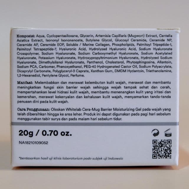 whitelab Cera-Mug Barrier Moisturizing Gel review photo by weikian90