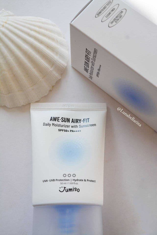 Jumiso Awe-Sun Airy-Fit Daily Moisturizer with Sunscreen SPF 50+ PA++++ review photo by lunabellarina