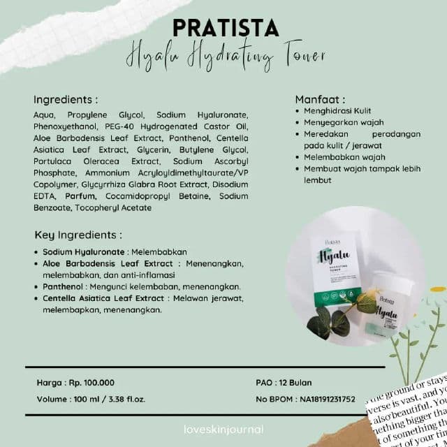 Pratista Hyalu Hydrating Toner review photo by itsluvina