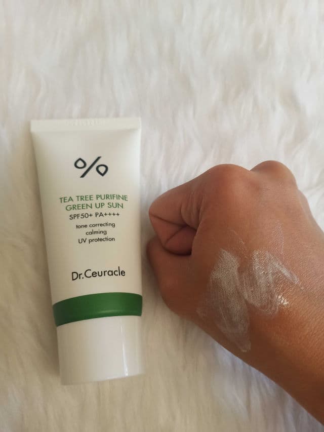 Dr. Ceuracle Tea Tree Purifine Green Up Sun SPF50+ PA++++ review photo by officialchamilla