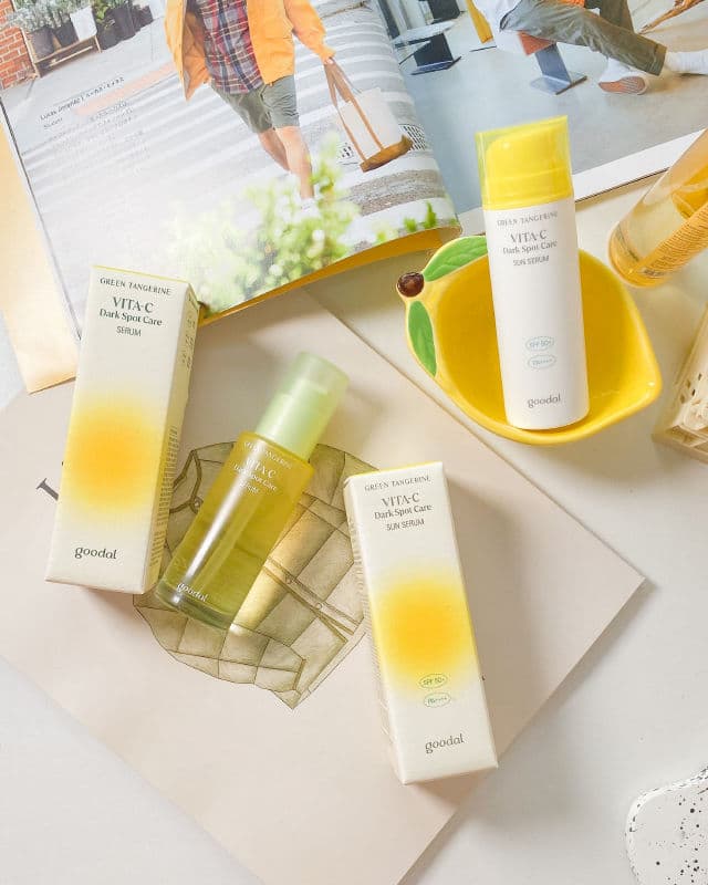GOODAL Green Tangerine Vita C Dark Spot Care Serum review photo by dicaluuv