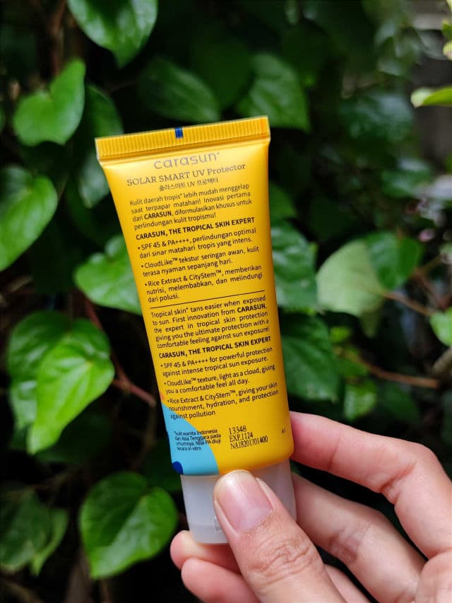 Carasun Solar Smart UV Protector SPF 45 PA++++ review photo by sxkahijau