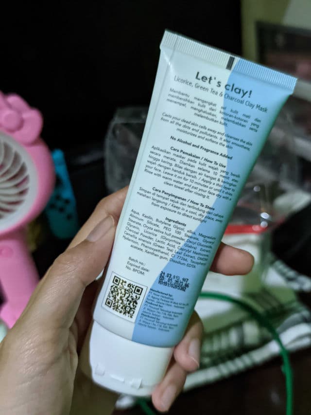 HALE. Let's Clay Licorice Green Tea & Charcoal Clay Mask review photo by sxkahijau