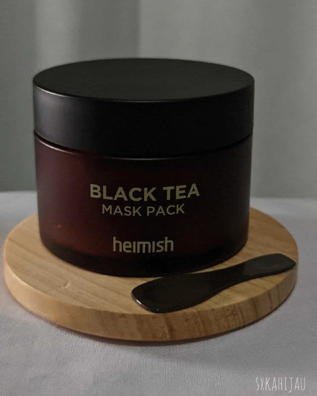 Heimish Black Tea Mask Pack review photo by sxkahijau