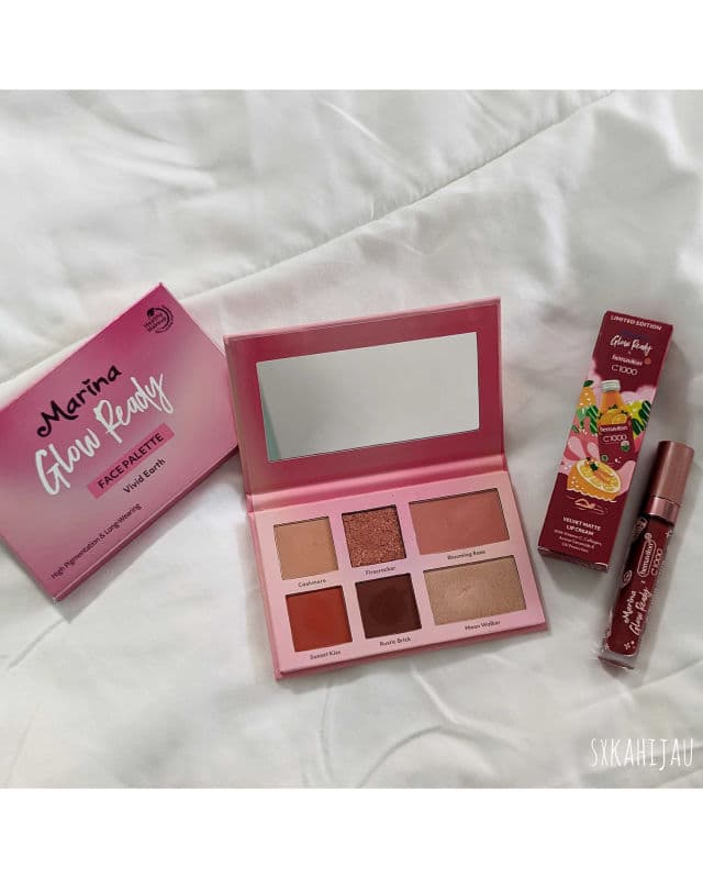 Marina Glow Ready Face Palette Vivid Earth review photo by sxkahijau