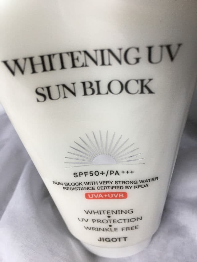 Jigott Whitening UV Sun Block SPF 50+ PA+++ review photo by mbur