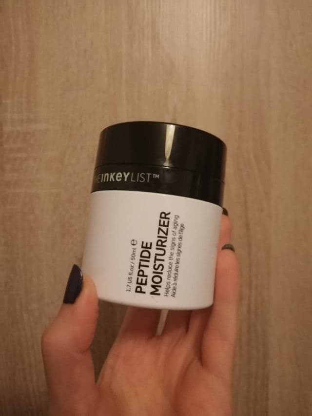 The Inkey List Peptide Moisturizer review photo by skinpeas