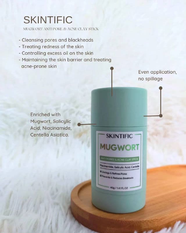 Skintific Mugwort Anti Pores & Acne Clay Mask Stick review photo by chloemont