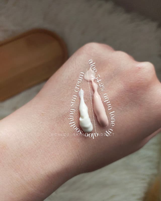 COSRX Aloe 54.2 Aqua Tone-up Sunscreen SPF50+ PA++++ review photo by chloemont