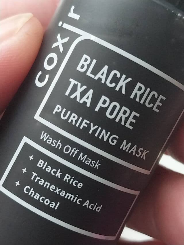 Coxir Black Rice TXA Pore Purifying Mask review photo by Lorelei