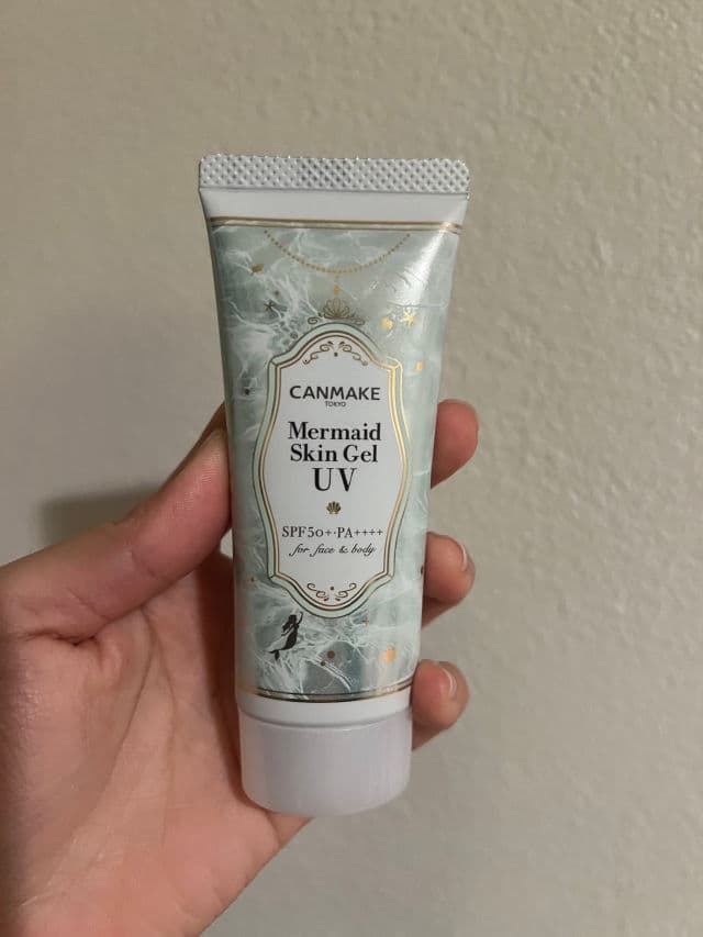 CANMAKE Mermaid Skin Gel UV SPF 50+ PA++++ C01 Mint review photo by kzskincare1010