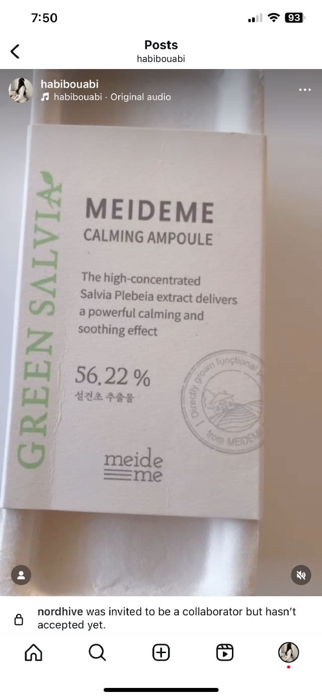 meideme Green Salvia Calming Ampoule review photo by habibouabi