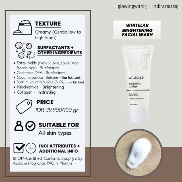 whitelab Brightening Facial Wash review photo by glowingwithirj