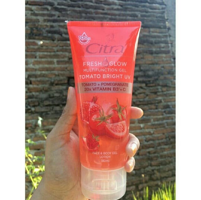 Citra Fresh Glow Multifunction Gel Tomato Bright UV review photo by urcupscake