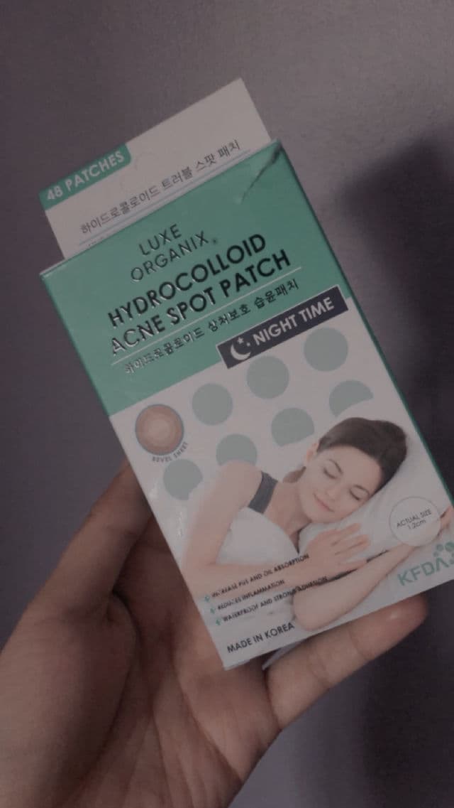 Luxe Organix Hydrocolloid Acne Patch Night Time review photo by Acresy