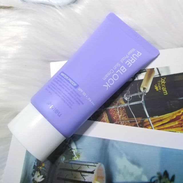 A'pieu Pure Block Natural Water-Proof Sun Cream SPF 50+ PA+++  review photo by AfrynKhyra