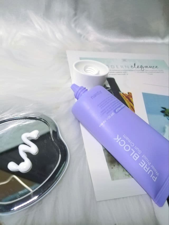 A'pieu Pure Block Natural Water-Proof Sun Cream SPF 50+ PA+++  review photo by AfrynKhyra