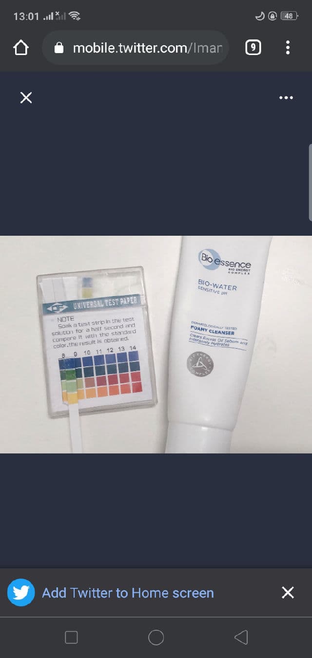 Bioessence Bio-Water Sensitive pH Foamy Cleanser review photo by Ainahuda