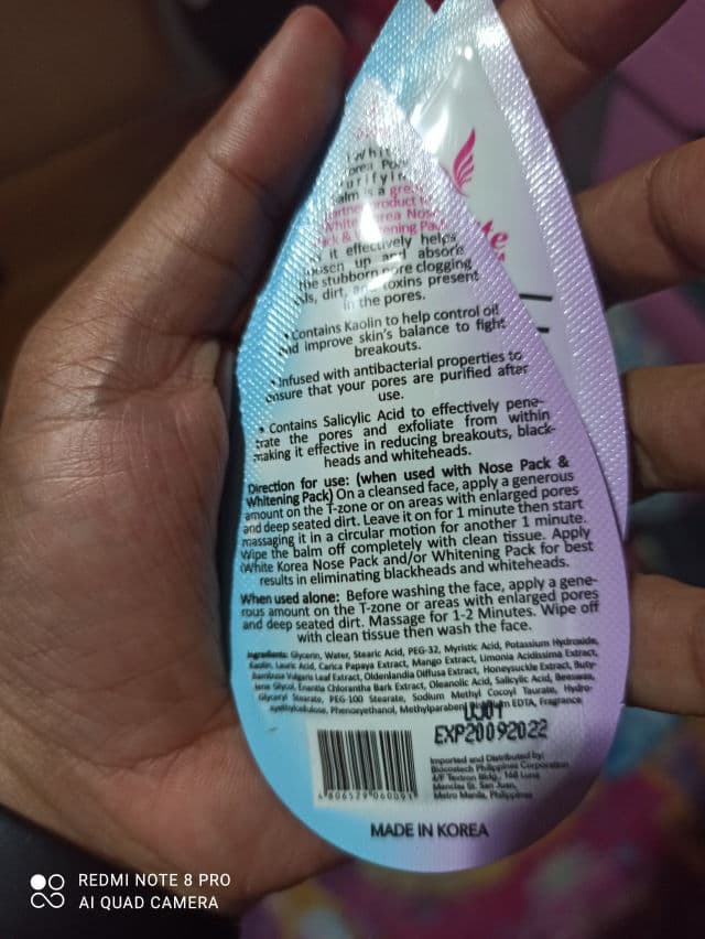 iWhite Korea Pore Purifying Balm review photo by AlisaMalonzo