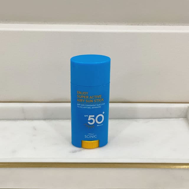 SCINIC Enjoy Super Active Airy Sun Stick 15g review photo by AnqiKbeauty